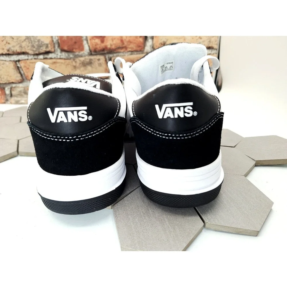 VANS Hylane Black White Men Sz 10.5 Chunky Skate Sneaker Old Skool Knu - Picture 7 of 12